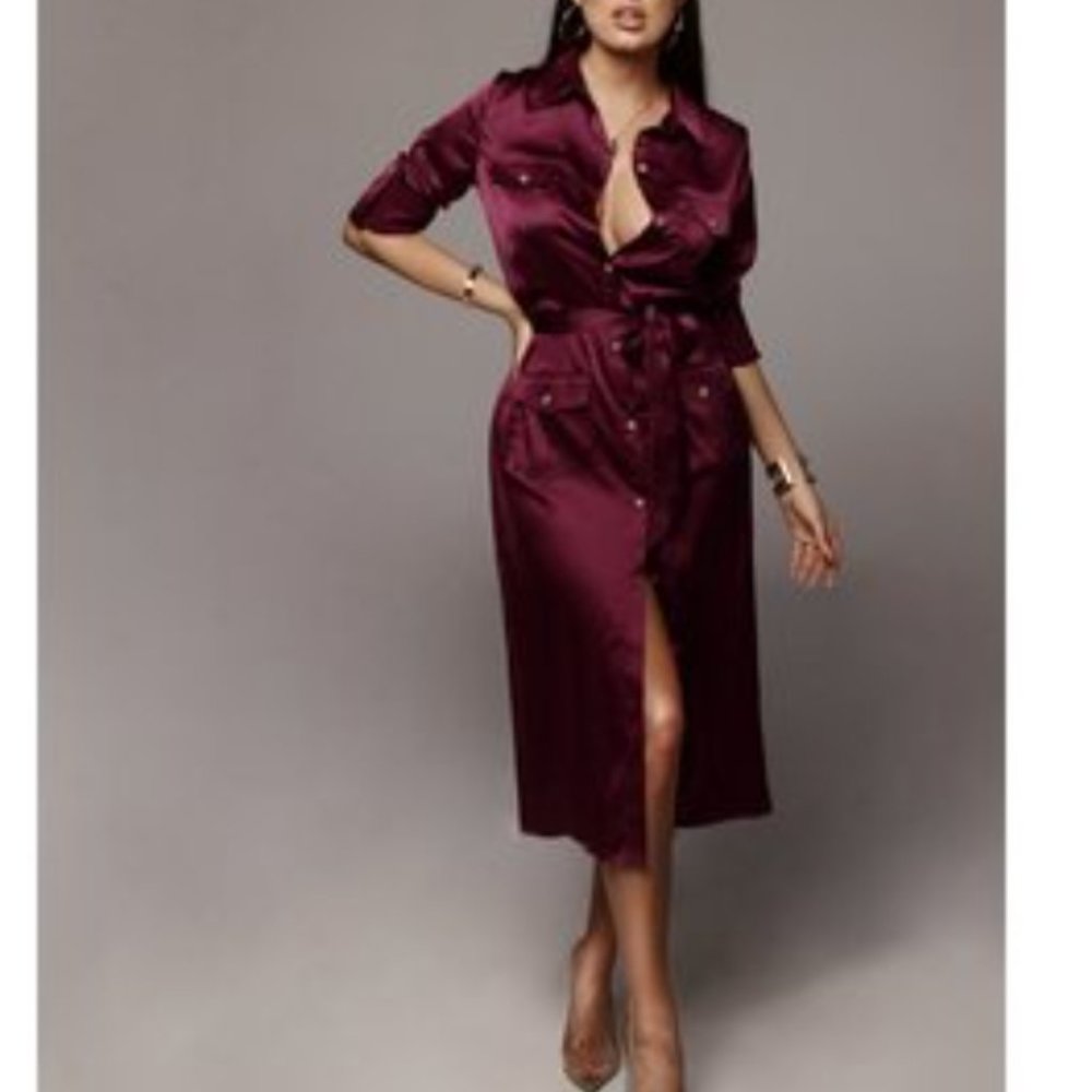 NWT JLUXLABEL Satin Dress - Size S